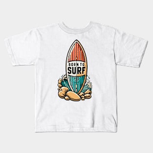 Born to surf Kids T-Shirt